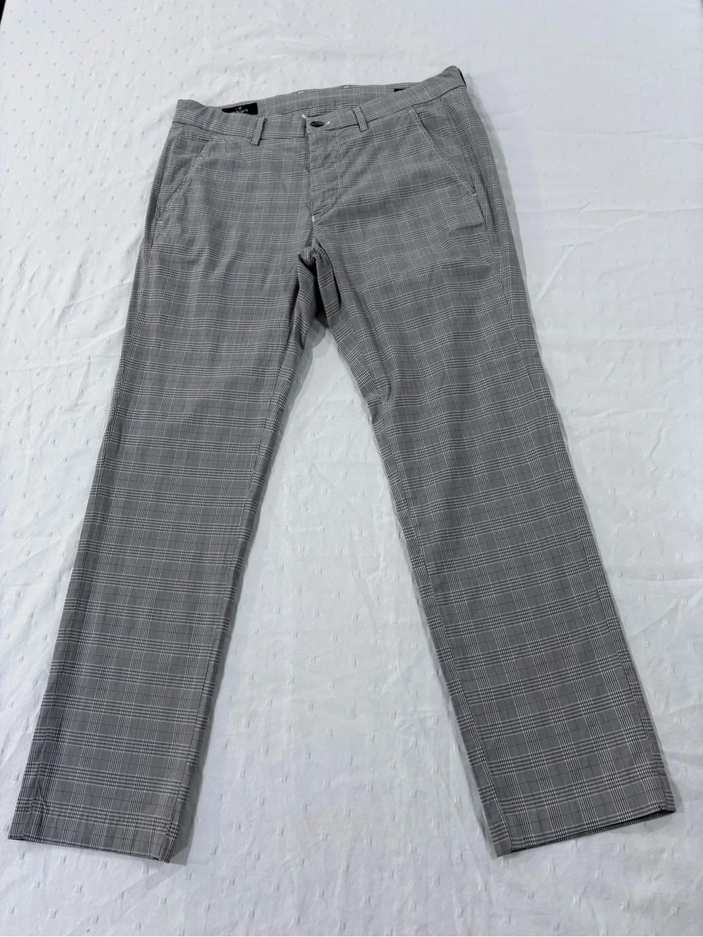 Mason's Italy Gray Plaid Torino Chino Pants Men's Size 48 EU / 32 US